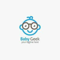 Geek logo vector design illustration