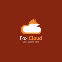 Fox logo vector design illustration