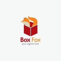 Fox logo vector design illustration