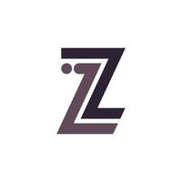 Initial Letter z Logo Multiple Line Style with Dot Symbol Icon Vector Design Inspiration