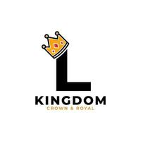 Initial Letter L with Crown Logo Branding Identity Logo Design Template vector