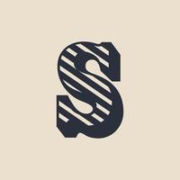 Letter S Retro Vintage Hipster Vector Logo Design Template Inspiration