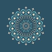 mandalas de pintura de puntos vectoriales. estilo aborigen de pintura de puntos vector