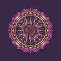 Vector dot painting mandalas. Aboriginal style of dot painting