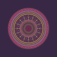 mandalas de pintura de puntos vectoriales. estilo aborigen de pintura de puntos vector