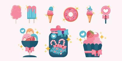 Sweet Deluxe Icons Set B vector