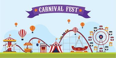 Carnival Fest Background A - Day Version vector