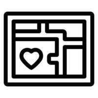 simple wedding location  vector icon, editable, 48 pixel