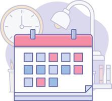 Calendar Isolated Vector icon which can easily modify or edit