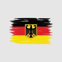 cepillo de bandera de alemania. bandera nacional vector