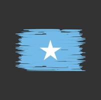 cepillo de bandera de somalia. bandera nacional vector