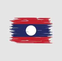 Laos Flag Brush. National Flag vector