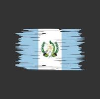 cepillo de la bandera de guatemala. bandera nacional vector