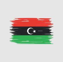 Libya Flag Brush. National Flag vector