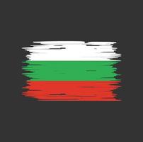 cepillo de bandera de bulgaria. bandera nacional vector