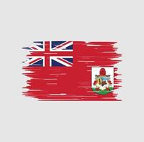 cepillo de bandera de Bermudas. bandera nacional vector