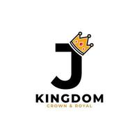 Initial Letter J with Crown Logo Branding Identity Logo Design Template vector