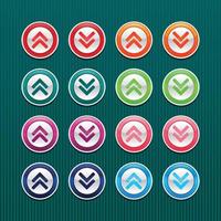 Upload and download button icon vector