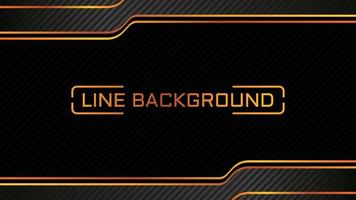 Line black and gold background vector