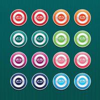 Forward and backward button icon vector