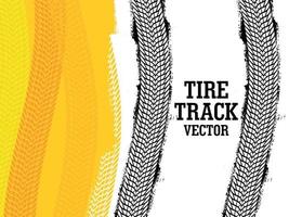 Tire track mark background vector