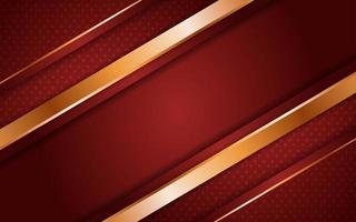 Abstract Dark Red Background with Overlap Layer and Golden Lines vector