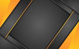 Abstract black gradient background with futuristic line gold vector
