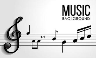 Font design for word music with music notes on white background vector