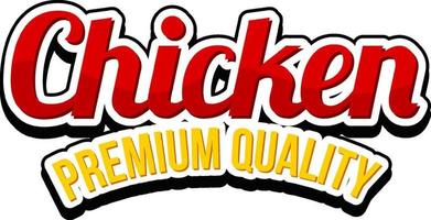 Chicken Farm Premium Quality word banner vector