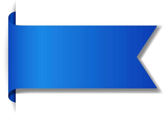 Blue baner design on white background