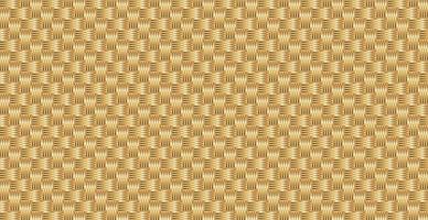 Panoramic golden wicker background, repeating elements - Vector