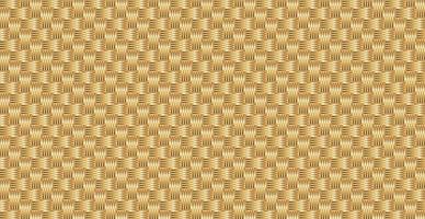 Panoramic golden wicker background, repeating elements - Vector