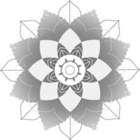 mandala vintage con líneas finas vector