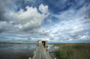 Scenic view of Saskatchewan marshes photo