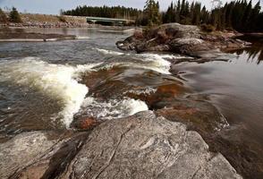 Sasagin Rapids in Northern Manitoba photo