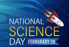 National Science day poster design vector