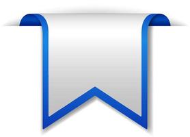 Blue baner design on white background vector
