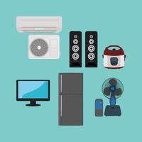 Different kinds of electronics icon graphic design vector illustration