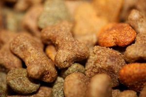 comida saludable seca para perros de purina fondo de primer plano impresiones de gran tamaño de alta calidad foto