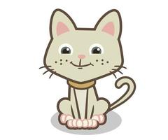 dibujos animados lindo gato vector