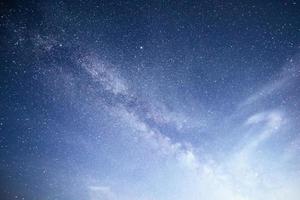 Vibrant night sky with stars and nebula and galaxy. Deep sky astrophoto photo