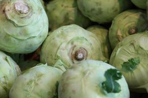 turnips at market stall photo