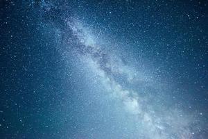 Vibrant night sky with stars and nebula and galaxy. Deep sky astrophoto photo