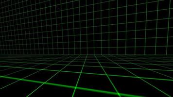 Retro style 80s Sci-Fi Background Futuristic with laser grid landscape. Digital cyber surface style of the 1980s. photo