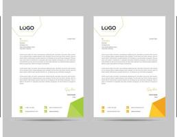 A4 Size Elegant letterhead template design in minimalist style vector