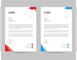 A4 Size Elegant letterhead template design in minimalist style vector