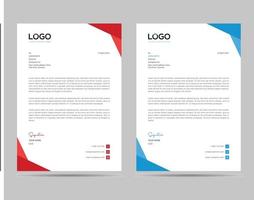 A4 Size Elegant letterhead template design in minimalist style vector