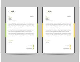 A4 Size Elegant letterhead template design in minimalist style vector