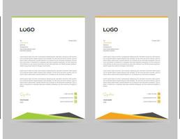 A4 Size Elegant letterhead template design in minimalist style vector