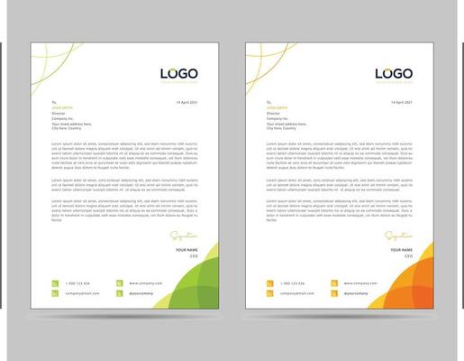 Letterhead Template Vector Art, Icons, and Graphics for Free Download